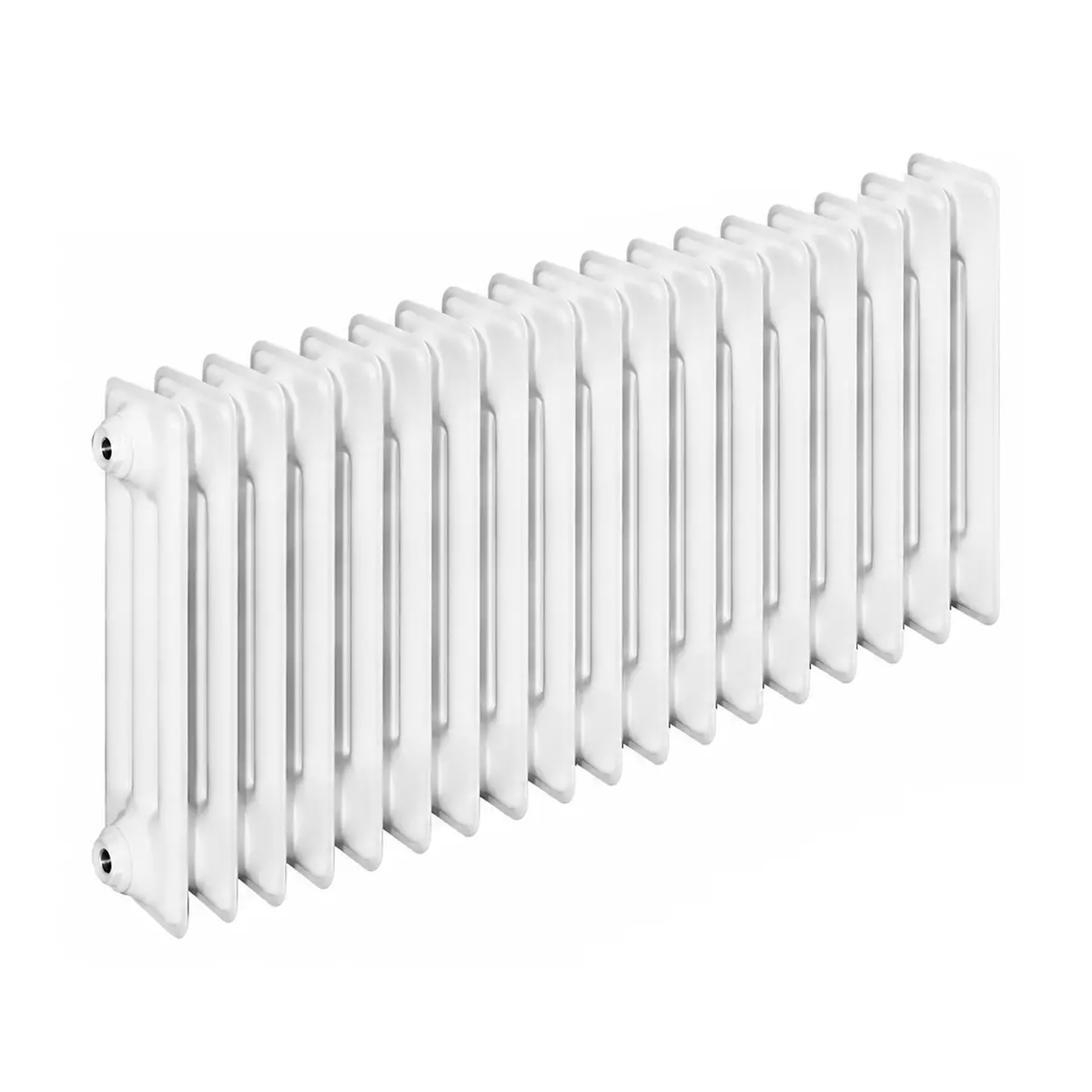 ASW DIN-Stahlradiator HG-TEC 18 Glieder, Nabenabstand 500 mm, gepulvert, 900 x 600 x 160 mm in RAL 9010