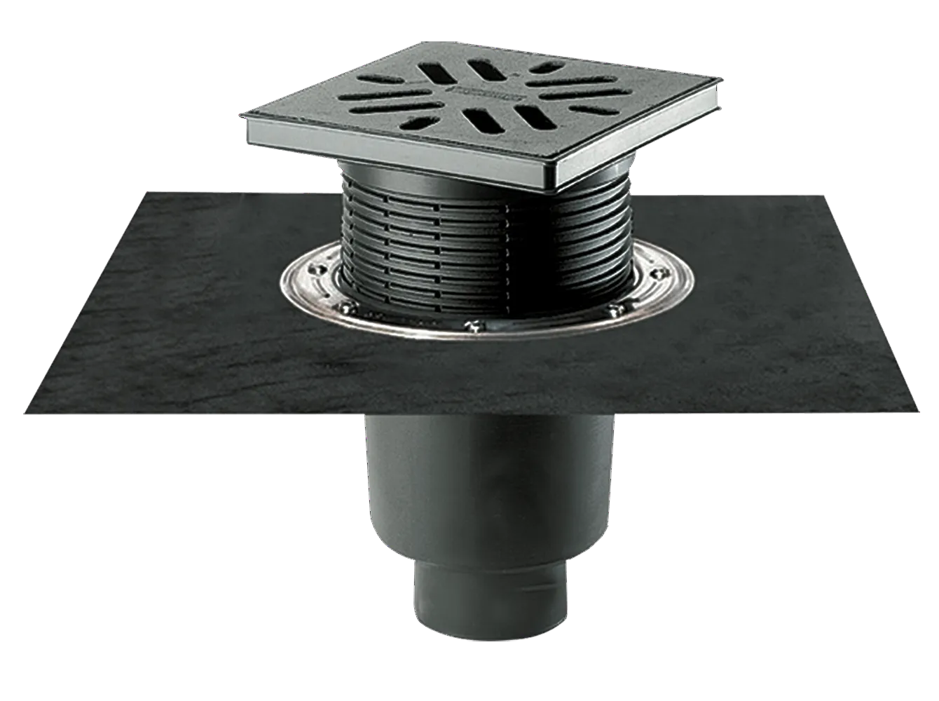 Hof- und Parkdeckablauf 616.0 DallBit, DN 100 Hof- und Parkdeckablauf 616.0 DallBit, DN 100