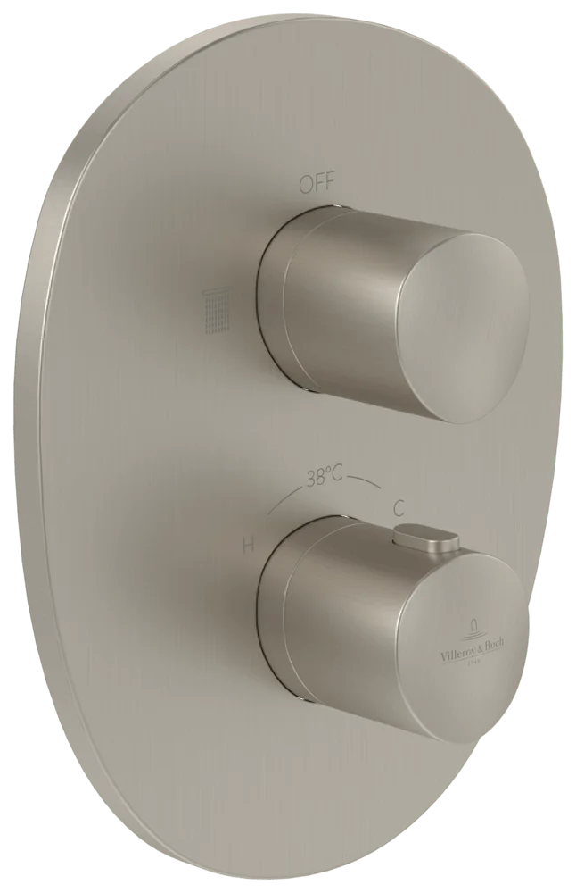 Villeroy & Boch Antao Unterputz-Thermostat, Brushed Nickel Matt, 184 x 221 x 64 mm Villeroy & Boch Antao Unterputz-Thermostat, Brushed Nickel Matt, 184 x 221 x 64 mm