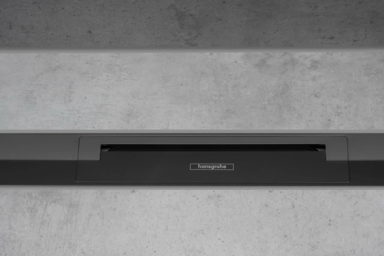 Hansgrohe RainDrain Flex Duschrinne 1000 mm, Mattschwarz, höhenverstellbar, zweiseitige Montage, bis zu 60 l/min Ablaufleistung Hansgrohe RainDrain Flex Duschrinne 1000 mm, Mattschwarz, höhenverstellbar, zweiseitige Montage, bis zu 60 l/min Ablaufleistung