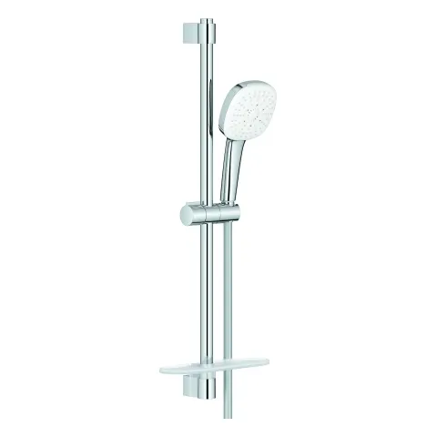 Brausestangenset Tempesta Cube 110 27576_3, 600mm, Handbrause Tempesta Cube 110, 3 Strahlarten: Rain/Jet/Massage, Brauseschlauch Relexaflex 1.750mm, Ablage, Water Saving, maximaler Durchfluss (bei 3 bar): 8.4 l/min, chrom Brausestangenset Tempesta Cube 110 27576_3, 600mm, Handbrause Tempesta Cube 110, 3 Strahlarten: Rain/Jet/Massage, Brauseschlauch Relexaflex 1.750mm, Ablage, Water Saving, maximaler Durchfluss (bei 3 bar): 8.4 l/min, chrom