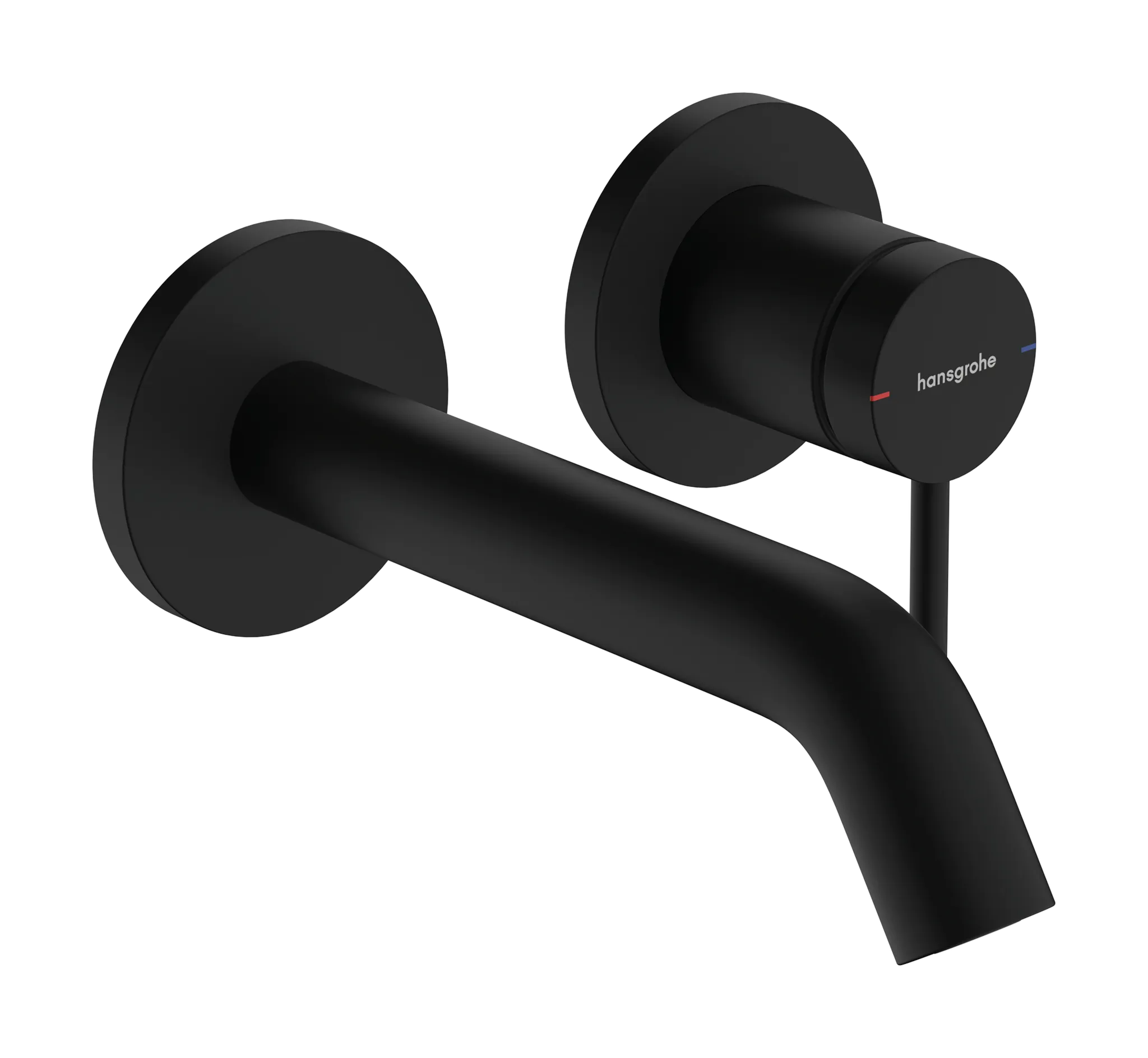 Hansgrohe Tecturis S Einhebel-Waschtischmischer Unterputz für Wandmontage EcoSmart+ mit Auslauf 16,5 cm, Mattschwarz Hansgrohe Tecturis S Einhebel-Waschtischmischer Unterputz für Wandmontage EcoSmart+ mit Auslauf 16,5 cm, Mattschwarz