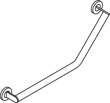 Winkelgriff 135 Gr, d:32, li, plvb weiß tiefmatt Winkelgriff 135 Gr, d:32, li, plvb weiß tiefmatt
