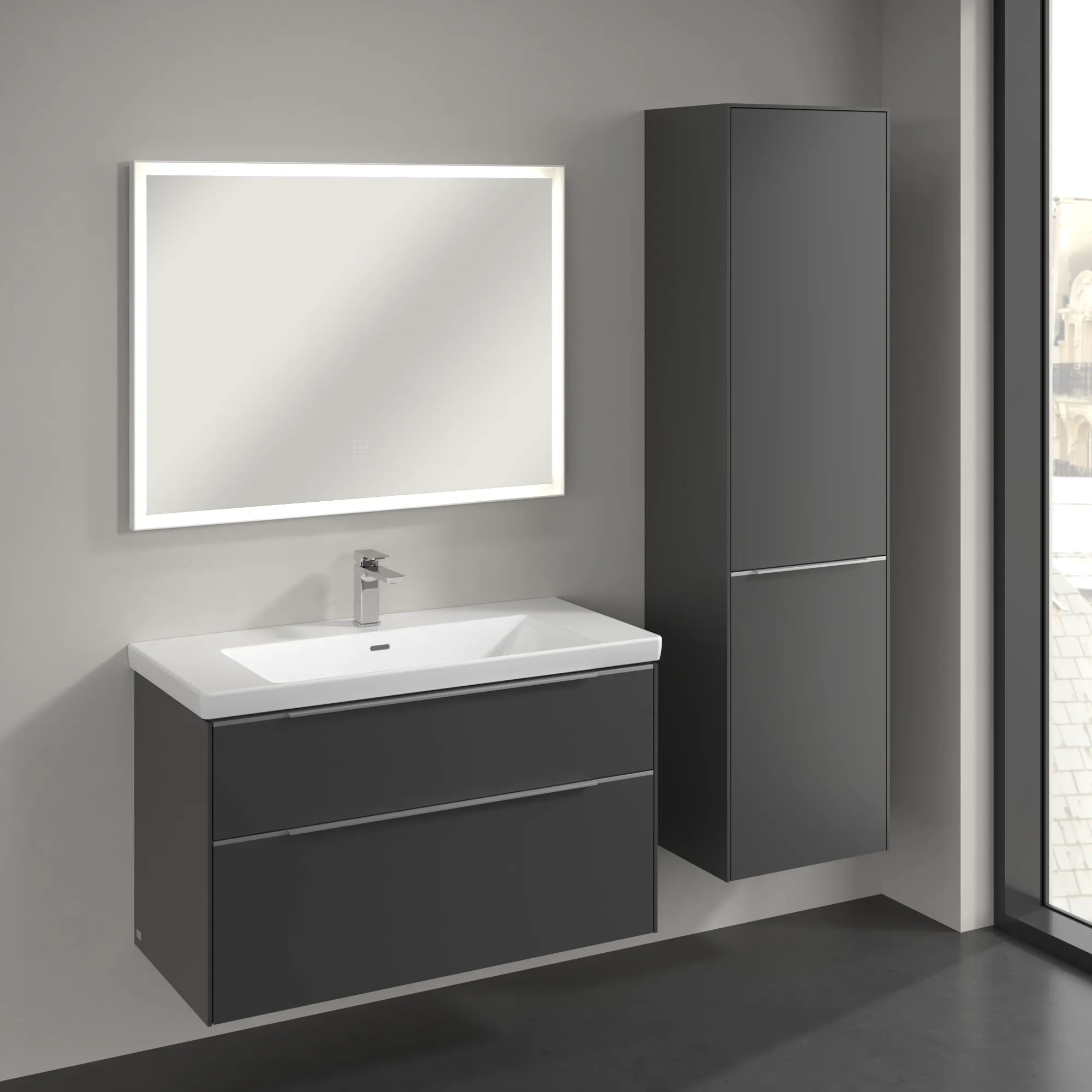 Villeroy & Boch Hochschrank Subway 3.0 C59300, 450x1710x362mm, eckig, wandhängend Villeroy & Boch Hochschrank Subway 3.0 C59300, 450x1710x362mm, eckig, wandhängend