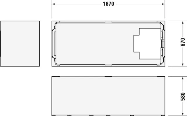 Duravit Badewanne „D-Neo“ rechteck 1700 × 700 mm, Fußablauf in Weiß Duravit Badewanne „D-Neo“ rechteck 1700 × 700 mm, Fußablauf in Weiß