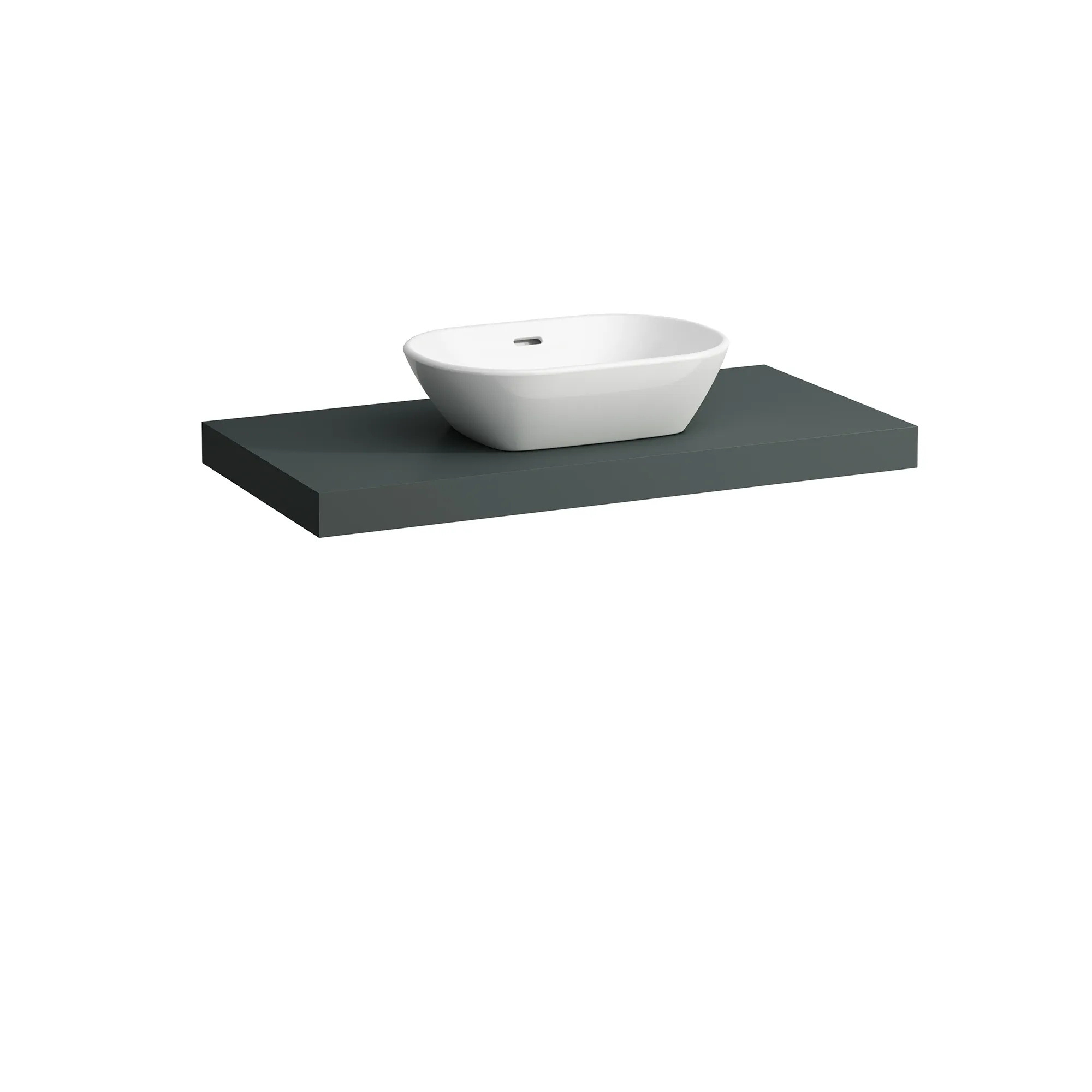 Waschtisch-Platte LANI 495x985x65 mit Ausschnitt mittig inklusive 2 Befestigungselemente weiß matt Waschtisch-Platte LANI 495x985x65 mit Ausschnitt mittig inklusive 2 Befestigungselemente weiß matt