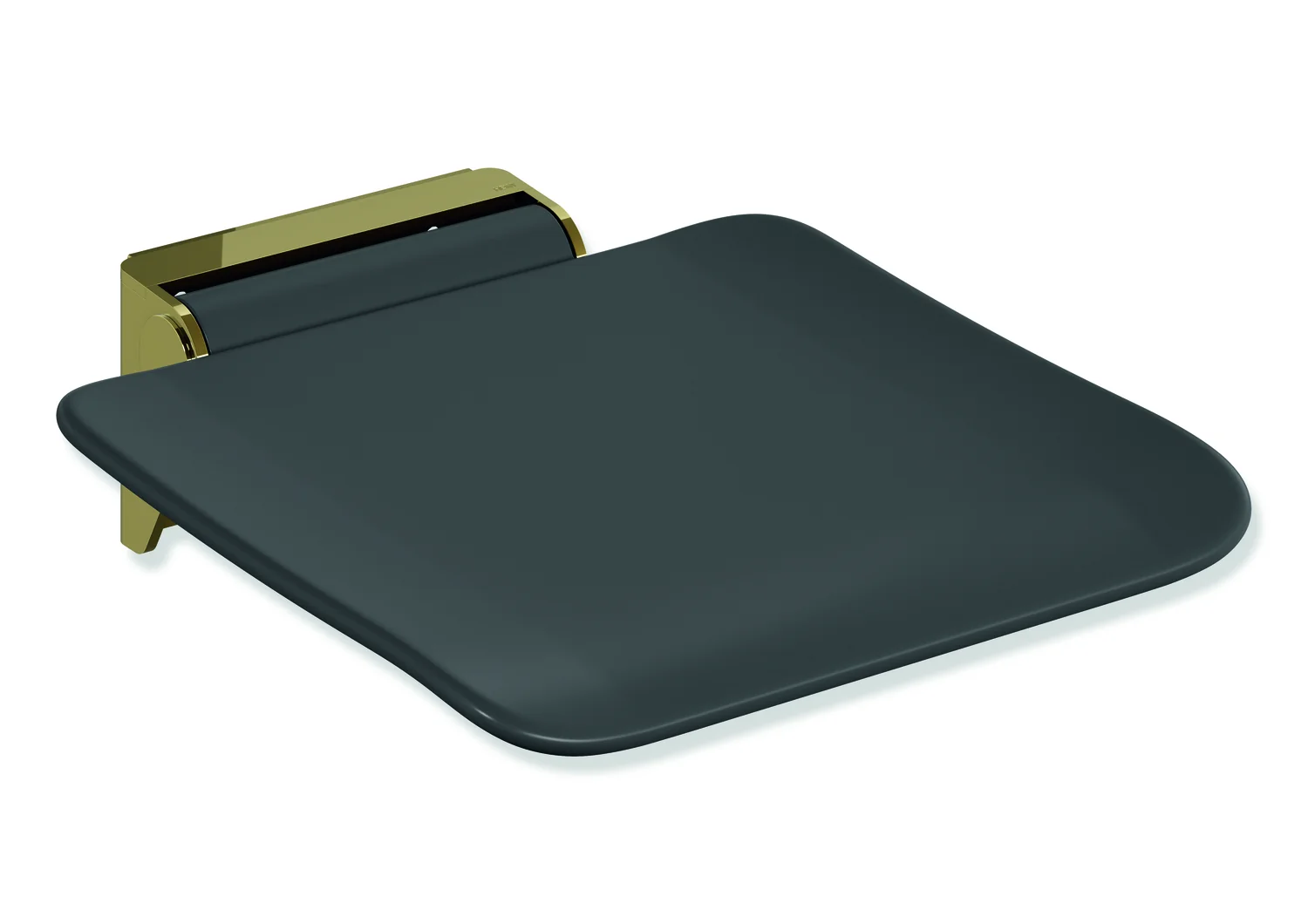 HEWI Mobiler Klappsitz System 900, PVD, Gold glänzend, 350x415 mm, Sitzfläche 350x340 mm