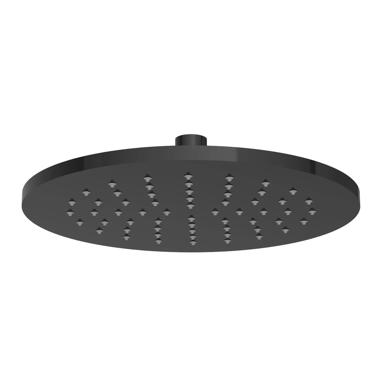 VitrA Suit Kopfbrause rund, Durchmesser 25 cm, 1 Strahlart Aquarain, Kugelgelenk ca. 20 Grad schwenkbar, Anti-Kalk Funktion Easy Clean, G ½″, max. 18 l/min., Messing (PVD), Schwarz Hochglanz VitrA Suit Kopfbrause rund, Durchmesser 25 cm, 1 Strahlart Aquarain, Kugelgelenk ca. 20 Grad schwenkbar, Anti-Kalk Funktion Easy Clean, G ½″, max. 18 l/min., Messing (PVD), Schwarz Hochglanz