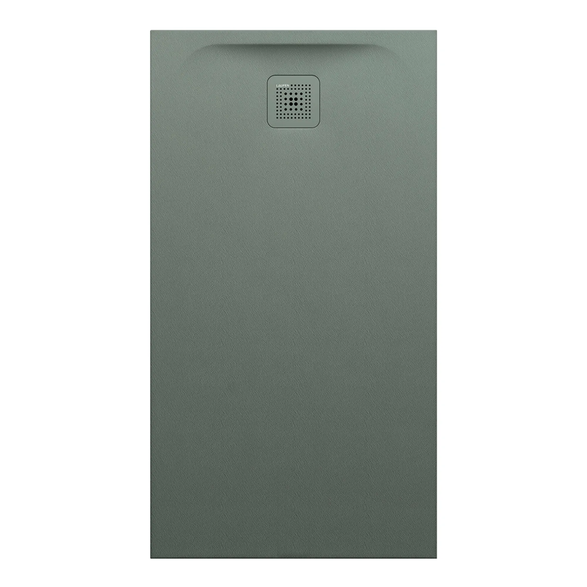 Laufen rechteck Duschwanne „Pro“ Ablauf kurze Seite 1300 × 700 mm in Betongrau