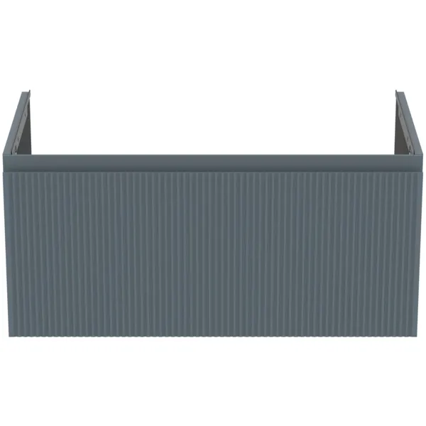 Ideal Standard Möbelwaschtischunterschrank Finesse Aschblau matt 800x440x375 mm 1 Schublade Softclose Wandhängend