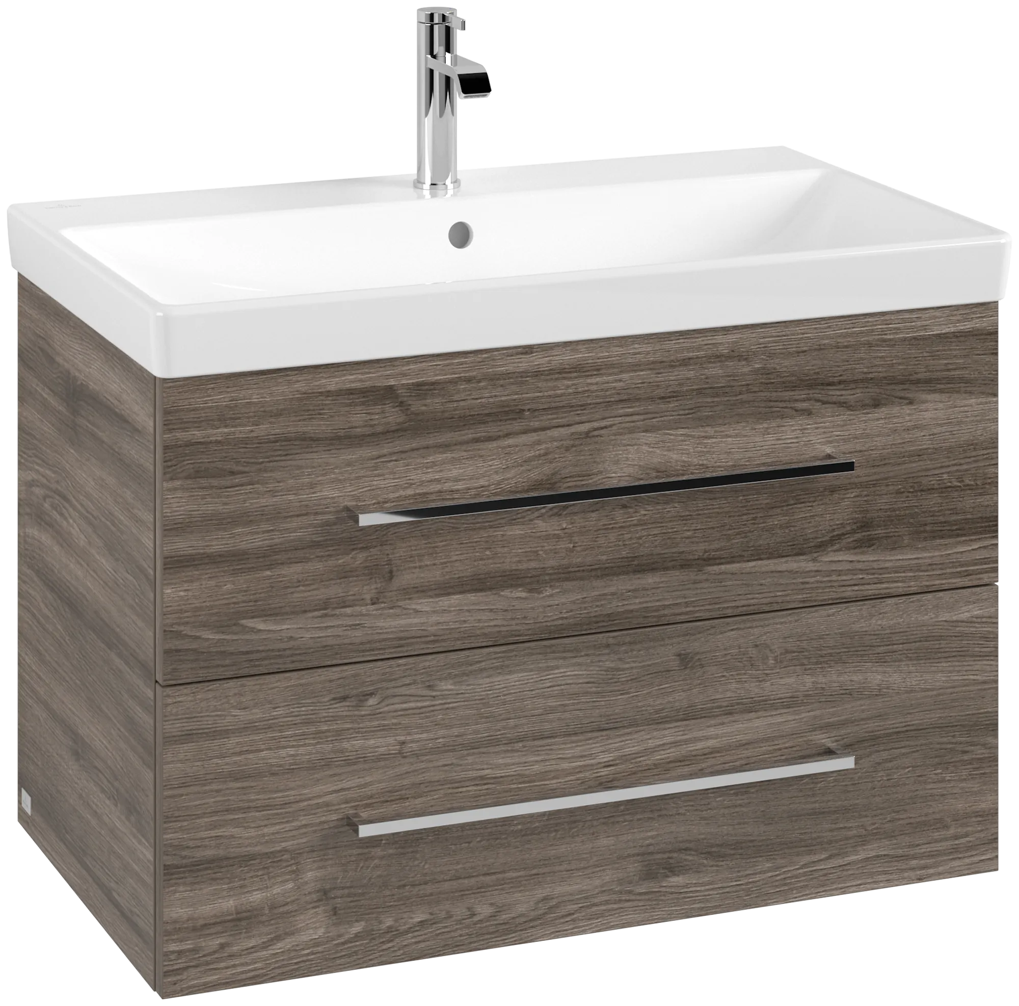 Villeroy & Boch Waschtischunterschrank „Avento“ für Schrankwaschtisch 780 × 514 × 452 mm Stone Oak, Soft Closing