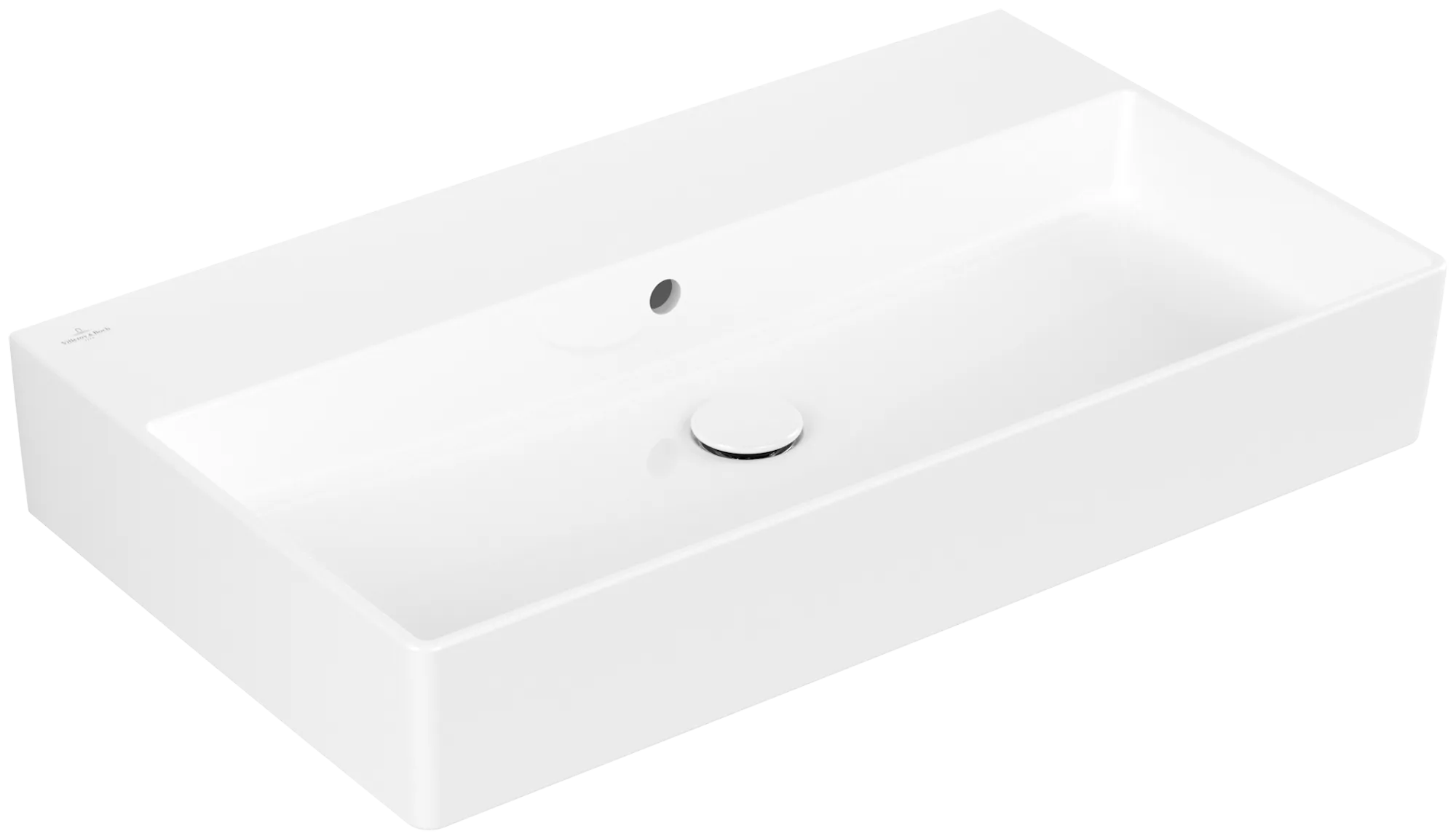 Villeroy & Boch Wandwaschtisch aus TitanCeram „Memento 2.0“ 800 × 470 × 140 mm, ohne Hahnlochbohrung in Weiß Alpin Villeroy & Boch Wandwaschtisch aus TitanCeram „Memento 2.0“ 800 × 470 × 140 mm, ohne Hahnlochbohrung in Weiß Alpin