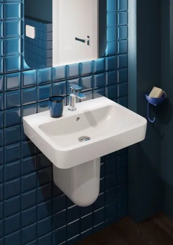 Villeroy & Boch Wandwaschtisch „O.novo“ 600 × 460 × 175 mm, für Becken mittig, mit Hahnlochbohrung, Hahnlochposition mittig in Weiß Alpin Villeroy & Boch Wandwaschtisch „O.novo“ 600 × 460 × 175 mm, für Becken mittig, mit Hahnlochbohrung, Hahnlochposition mittig in Weiß Alpin
