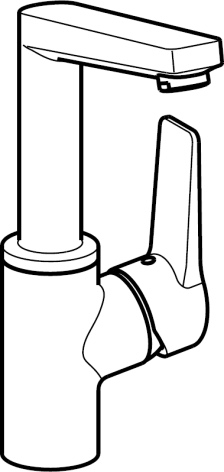 Einhand-Waschtischarmatur „Twist“ Ausladung 130 mm in Matt-Schwarz Einhand-Waschtischarmatur „Twist“ Ausladung 130 mm in Matt-Schwarz