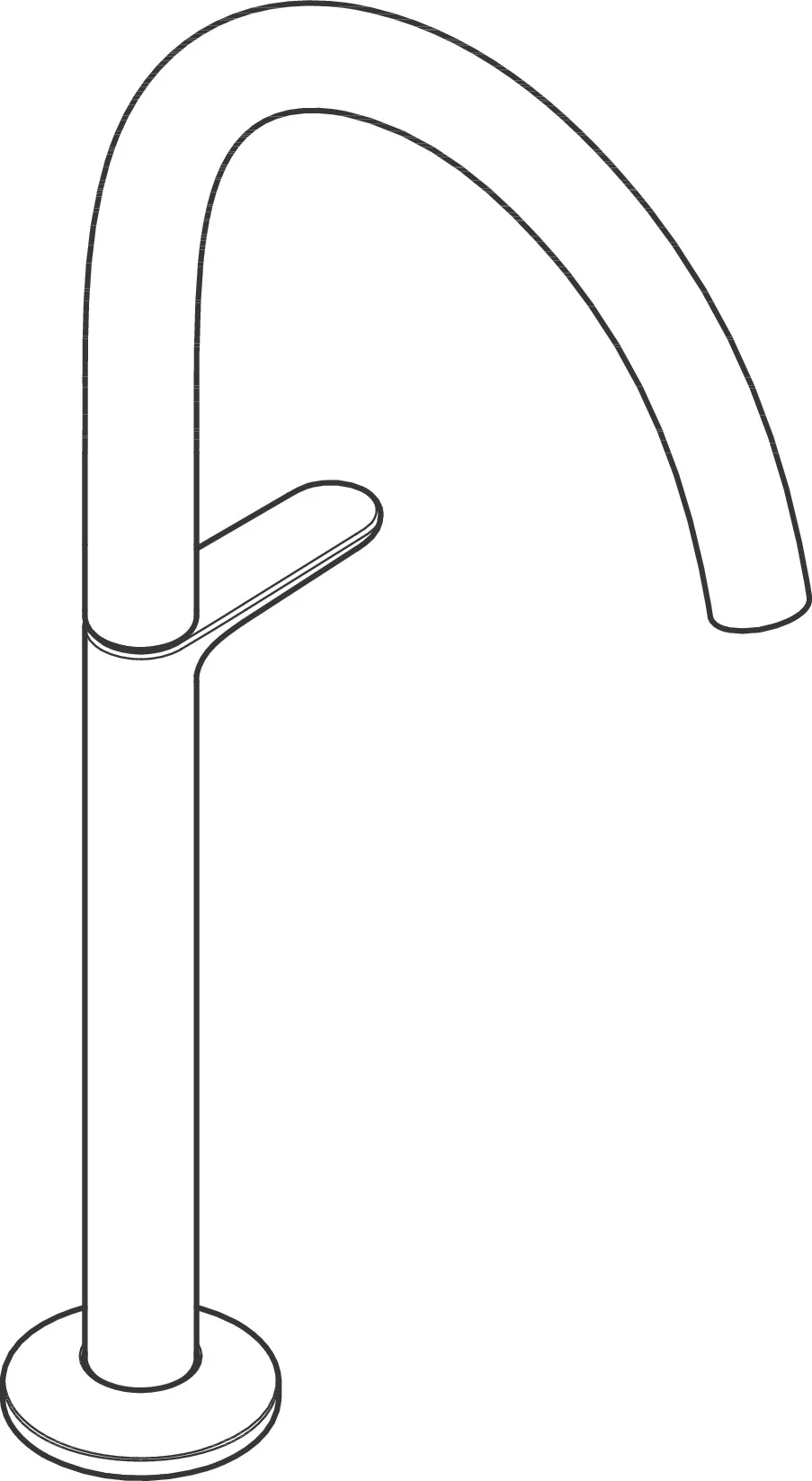 Hansgrohe AXOR One Waschtischmischer Select 260, Chrom, Ausladung 165 mm, Auslaufhöhe 265 mm Hansgrohe AXOR One Waschtischmischer Select 260, Chrom, Ausladung 165 mm, Auslaufhöhe 265 mm