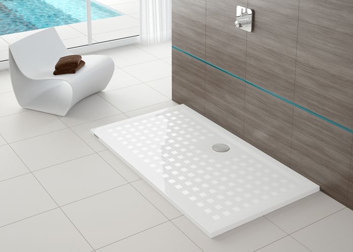 Hoesch Muna Duschwanne 1200x800x30, Mineralguss Solique, Weiß Hoesch Muna Duschwanne 1200x800x30, Mineralguss Solique, Weiß