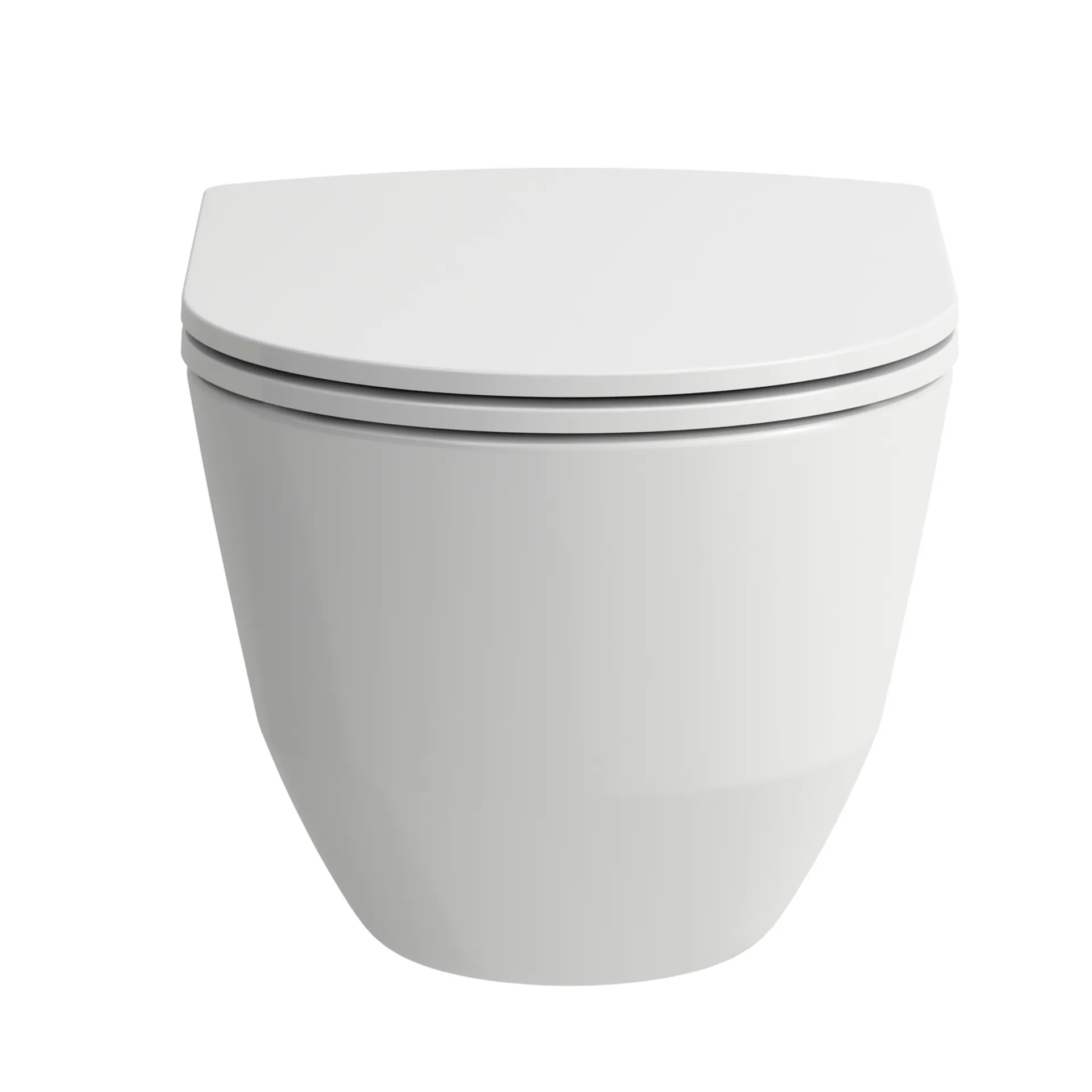 Tiefspül-WC wandhängend+Sitz PRO Pack 490x360 spülrandlos Ausführung kurz (kompakt) verdeckte Befestigung, weiß, bestehend aus H8209650000001 Wand-WC und H8989660000001 WC-Sitz SLIM mit Absenkautomatik