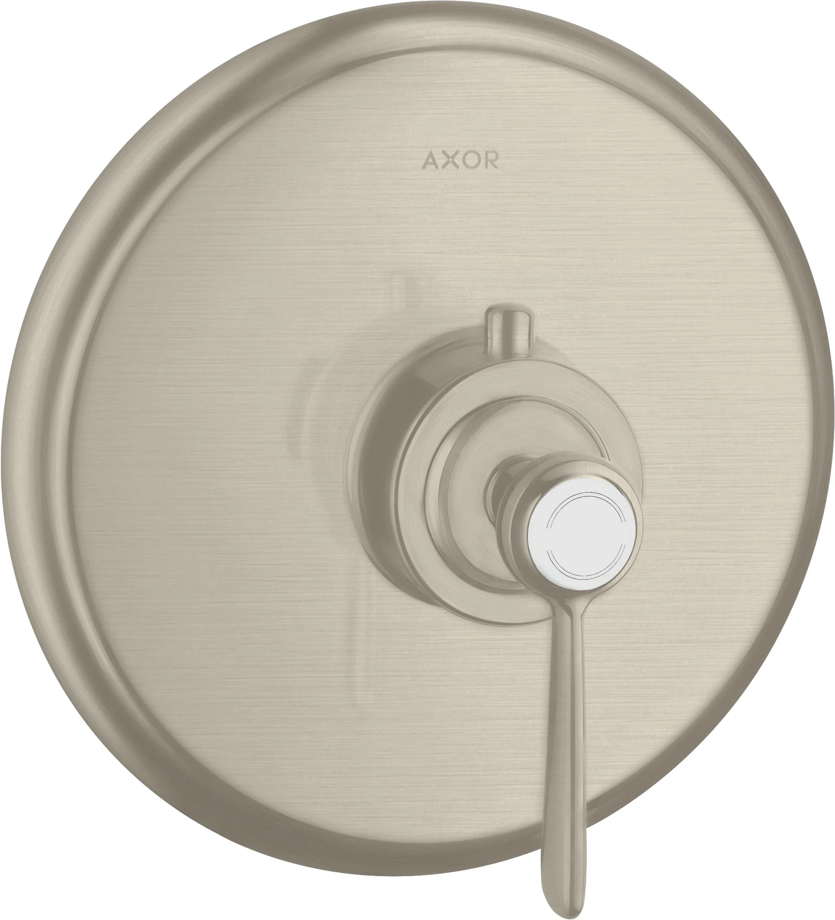 Hansgrohe AXOR Montreux Thermostat Unterputz mit Hebelgriff, Brushed Nickel, max. Durchflussmenge 43 l/min, einstellbare Temperaturbegrenzung