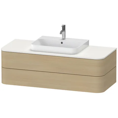 Duravit Waschtischunterschrank wandhängend „Happy D.2 Plus“ 130 × 40,8 × 55 cm Duravit Waschtischunterschrank wandhängend „Happy D.2 Plus“ 130 × 40,8 × 55 cm