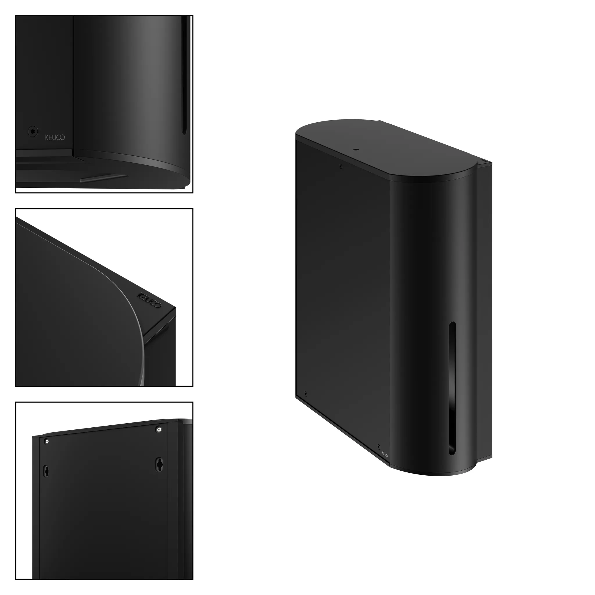 Plan Papiertuchspender schwarz matt Plan Papiertuchspender schwarz matt