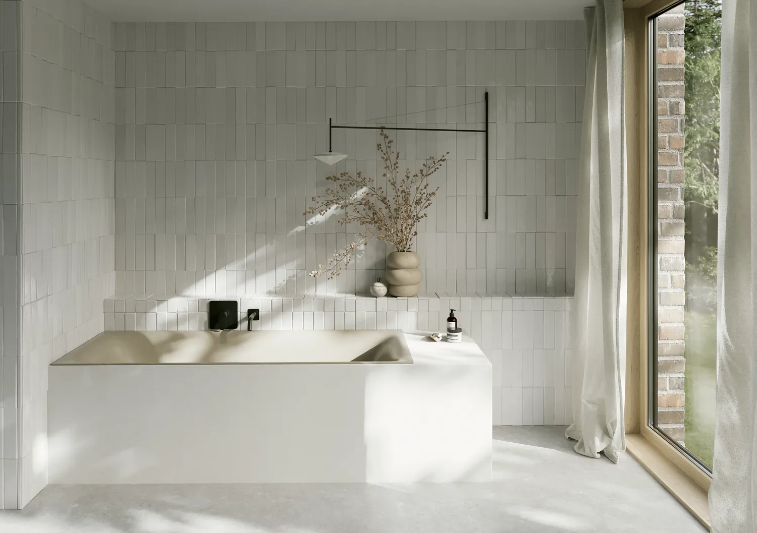 Bette BetteLux Badewanne Rechteck Cashmere 1700x750x450 mm Einbau 2-Sitzer glasierter Titan-Stahl