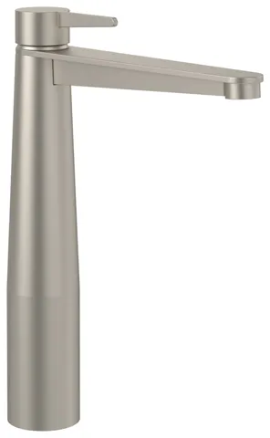 Einhand-Waschtischarmatur „Conum“ 21,5 cm Ausladung 179 mm in Brushed Nickel Matt