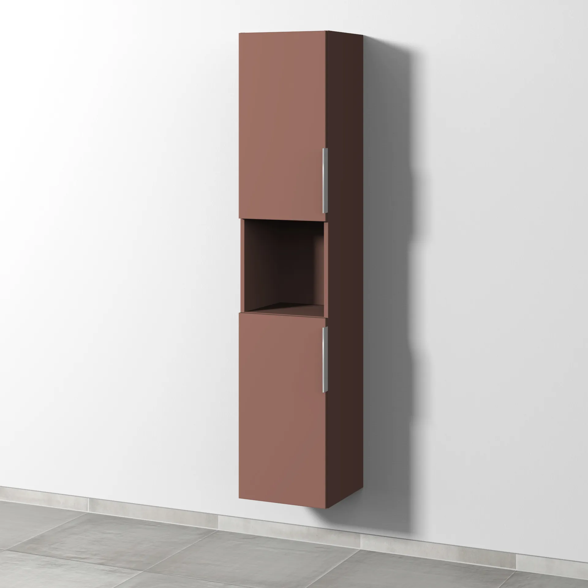 Sanipa Hochschrank „3way“ 350 × 1700 × 345 mm Anschlag links, in Wine-Red, Anschlag links