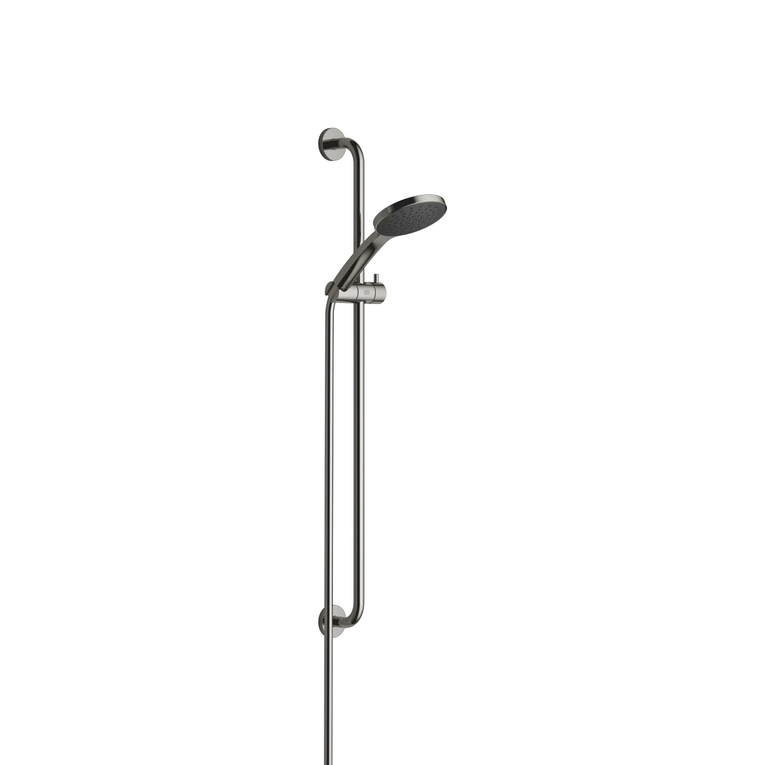 Dornbracht Duschgarnitur SERIENSPEZIFISCH Dark Chrome, Brausekopf Ø120 mm, Durchfluss max. 15 l/min bei 3 Bar, Funktion ab 6,8 l/min, eigensicher