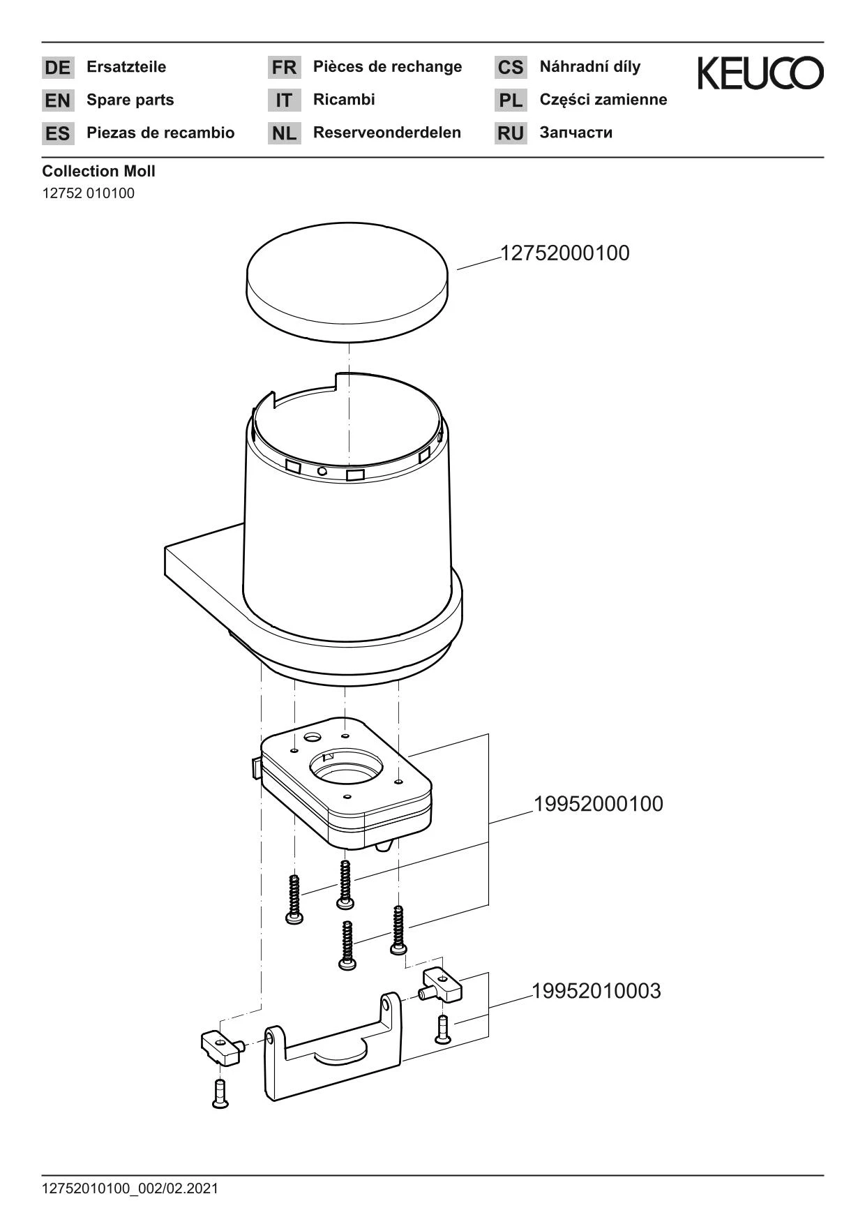 Keuco Collection Moll 12752000100 Deckel zu 12752 weiß, Sonderpreis Keuco Collection Moll 12752000100 Deckel zu 12752 weiß, Sonderpreis