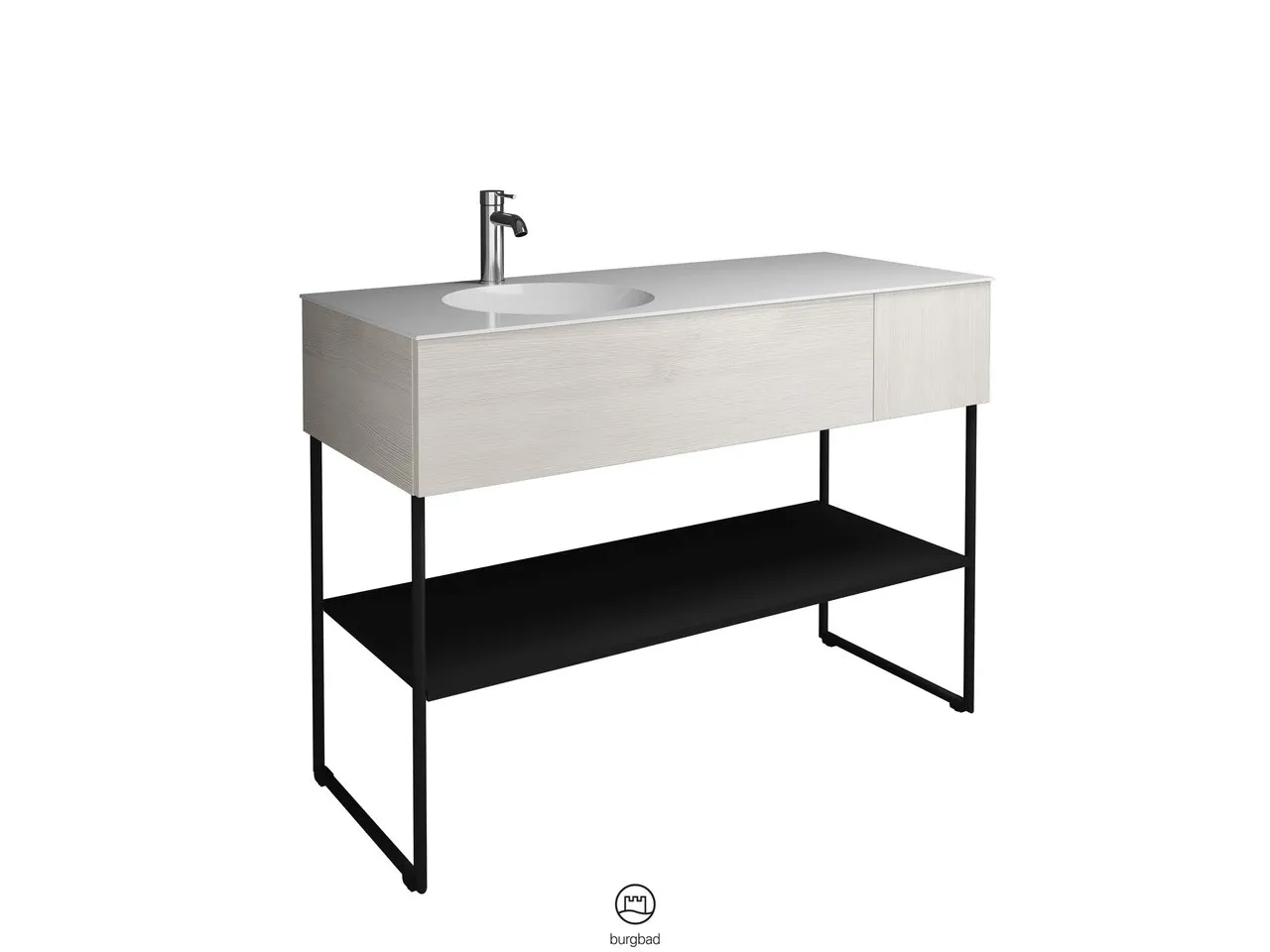 burgbad Badmöbelset „Coco“ in Weiß Matt mit Laserkante burgbad Badmöbelset „Coco“ in Weiß Matt mit Laserkante