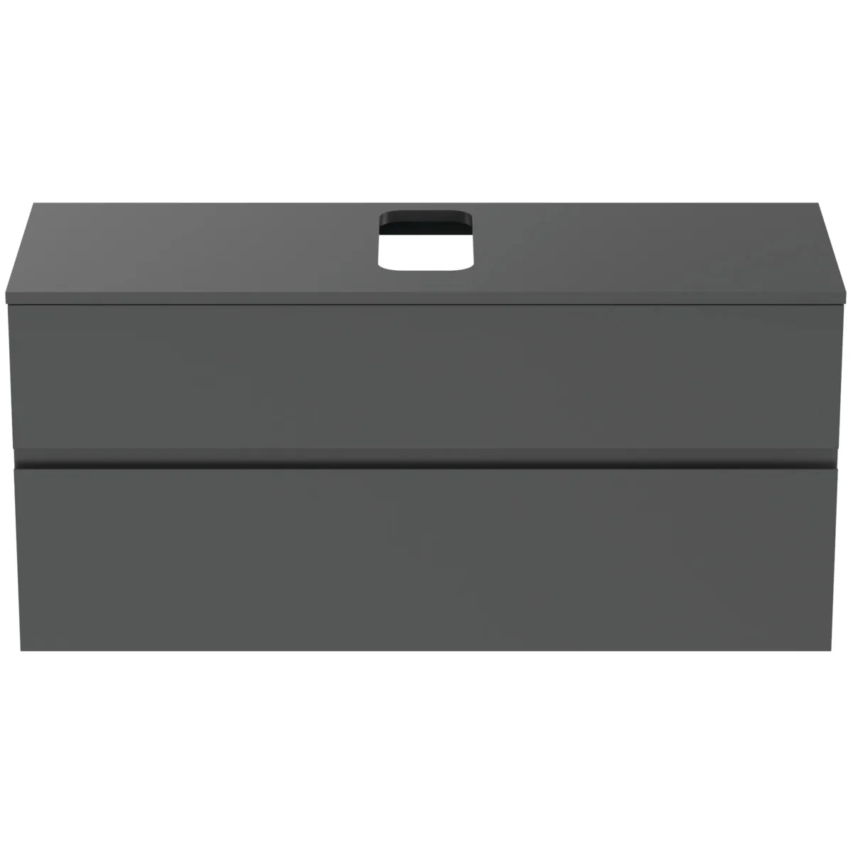 Ideal Standard Waschtischunterschrank „Finesse“ 120,2 × 55,8 × 44 cm Anthrazit matt lackiert Ideal Standard Waschtischunterschrank „Finesse“ 120,2 × 55,8 × 44 cm Anthrazit matt lackiert