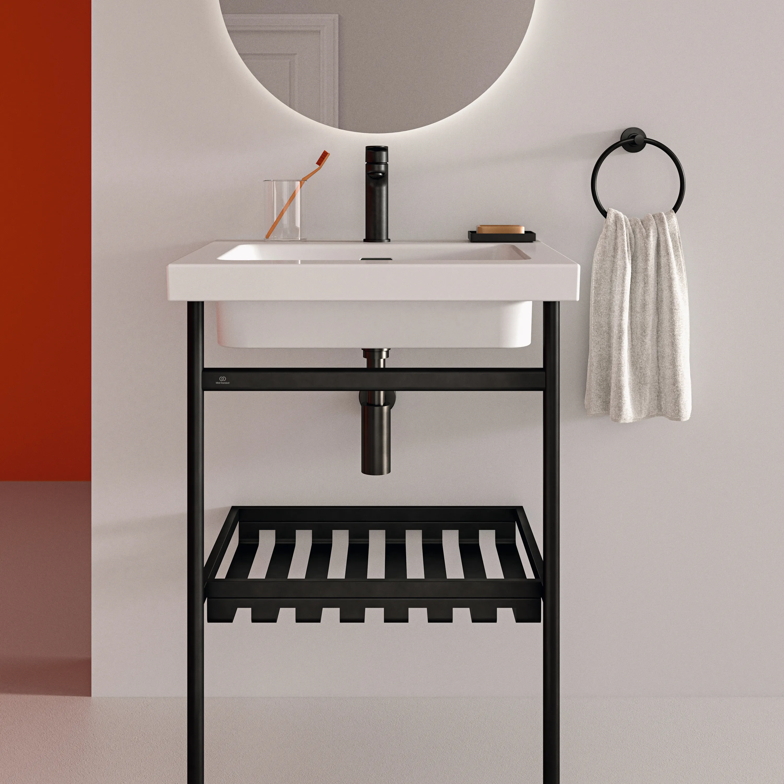 Ideal Standard Möbelwaschtisch Extra 1 Hahnloch mit Überlauf Weiß 610x510x150mm Ideal Standard Möbelwaschtisch Extra 1 Hahnloch mit Überlauf Weiß 610x510x150mm