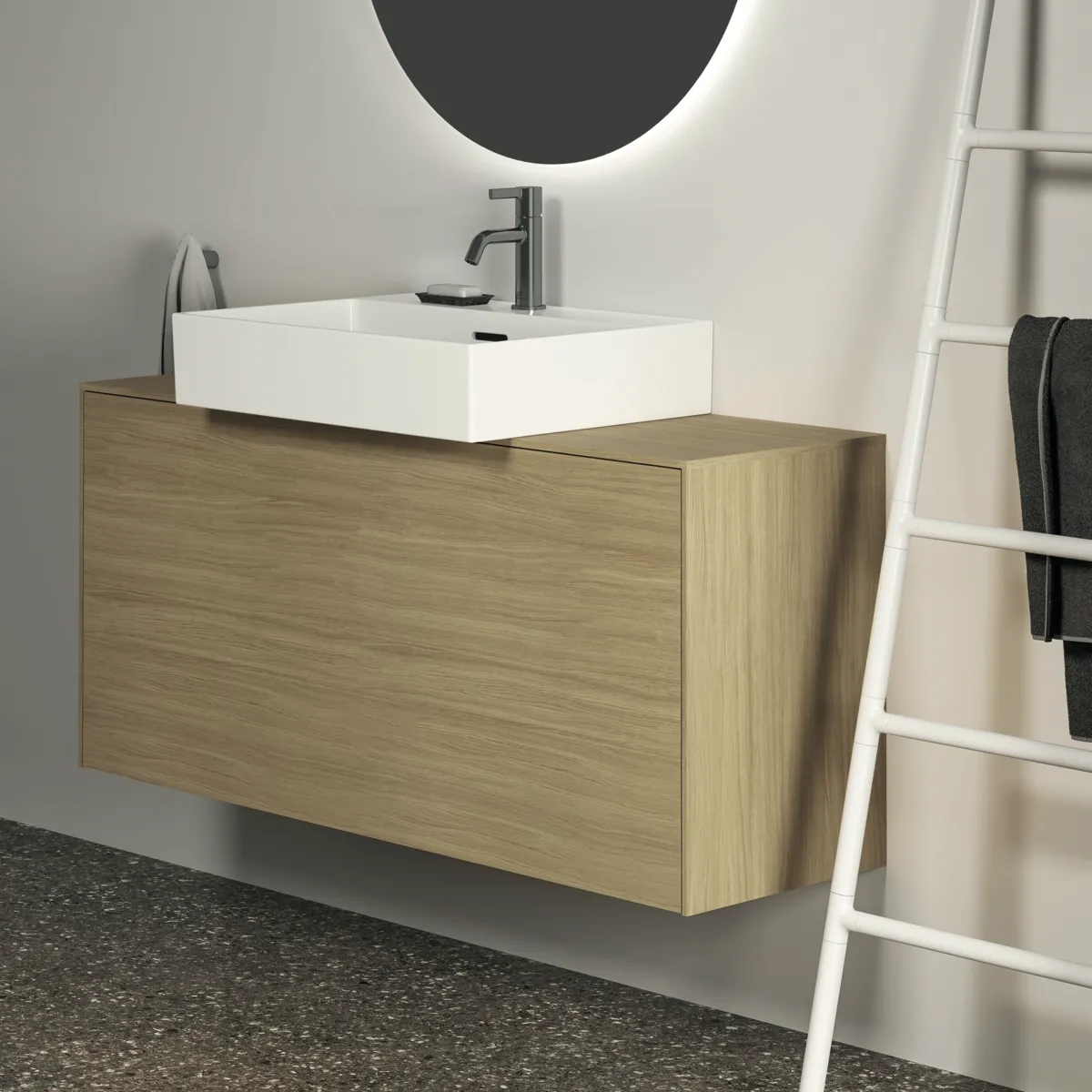 Handtuchhaken Conca, rund, Brushed Gold Handtuchhaken Conca, rund, Brushed Gold