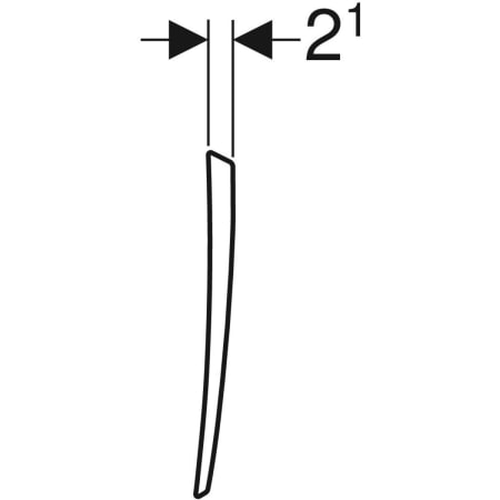 Urinaldeckel „Pareo“ in weiß alpin Urinaldeckel „Pareo“ in weiß alpin