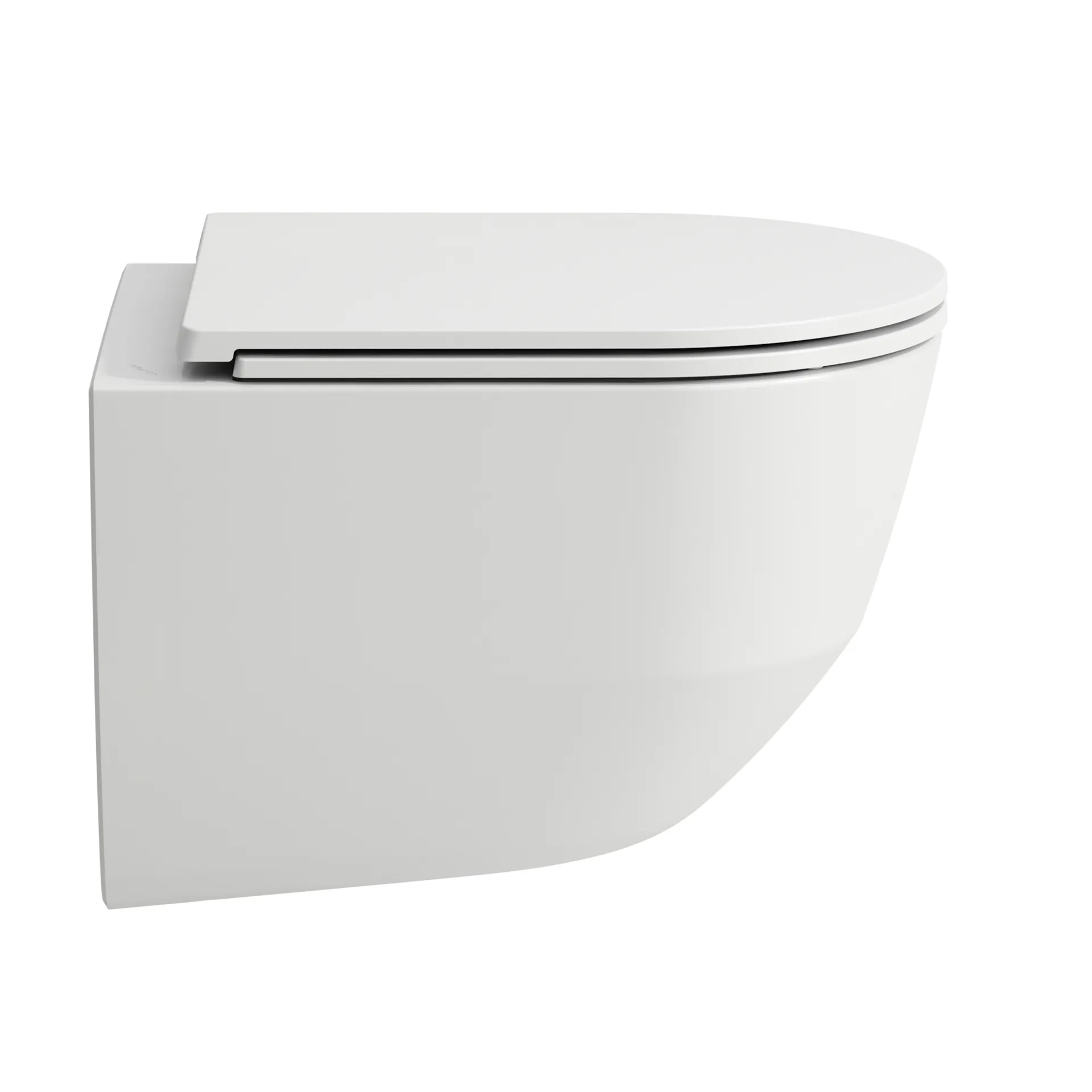 Tiefspül-WC wandhängend+Sitz PRO Pack 490x360 spülrandlos Ausführung kurz (kompakt) verdeckte Befestigung, weiß, bestehend aus H8209650000001 Wand-WC und H8989660000001 WC-Sitz SLIM mit Absenkautomatik