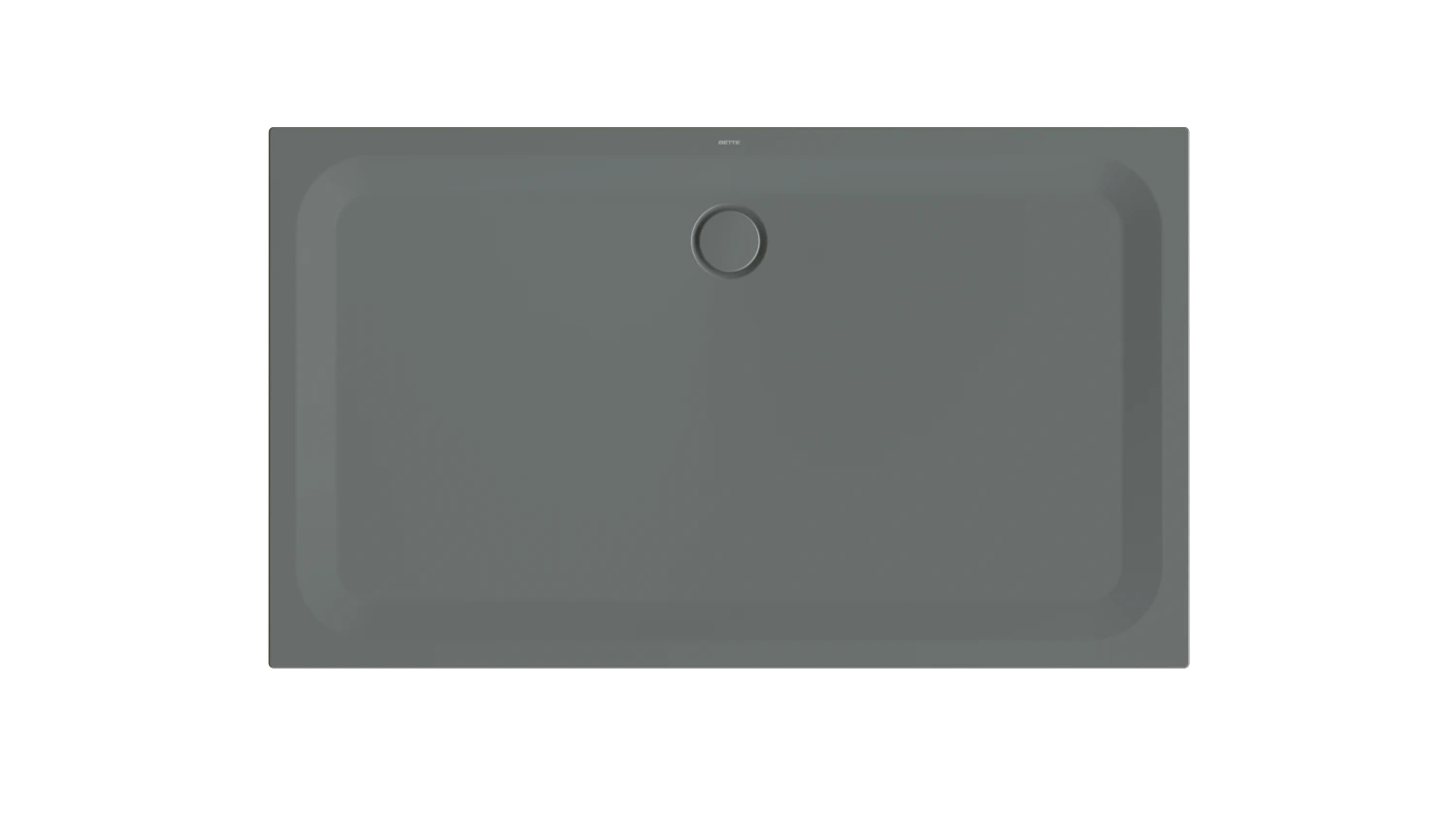Bette rechteck Duschwanne „BetteUltra“ 1700 × 1000 mm ohne Oberflächenbeschichtung, ohne Oberflächenveredelung, ohne Wannenträger, in Smoke