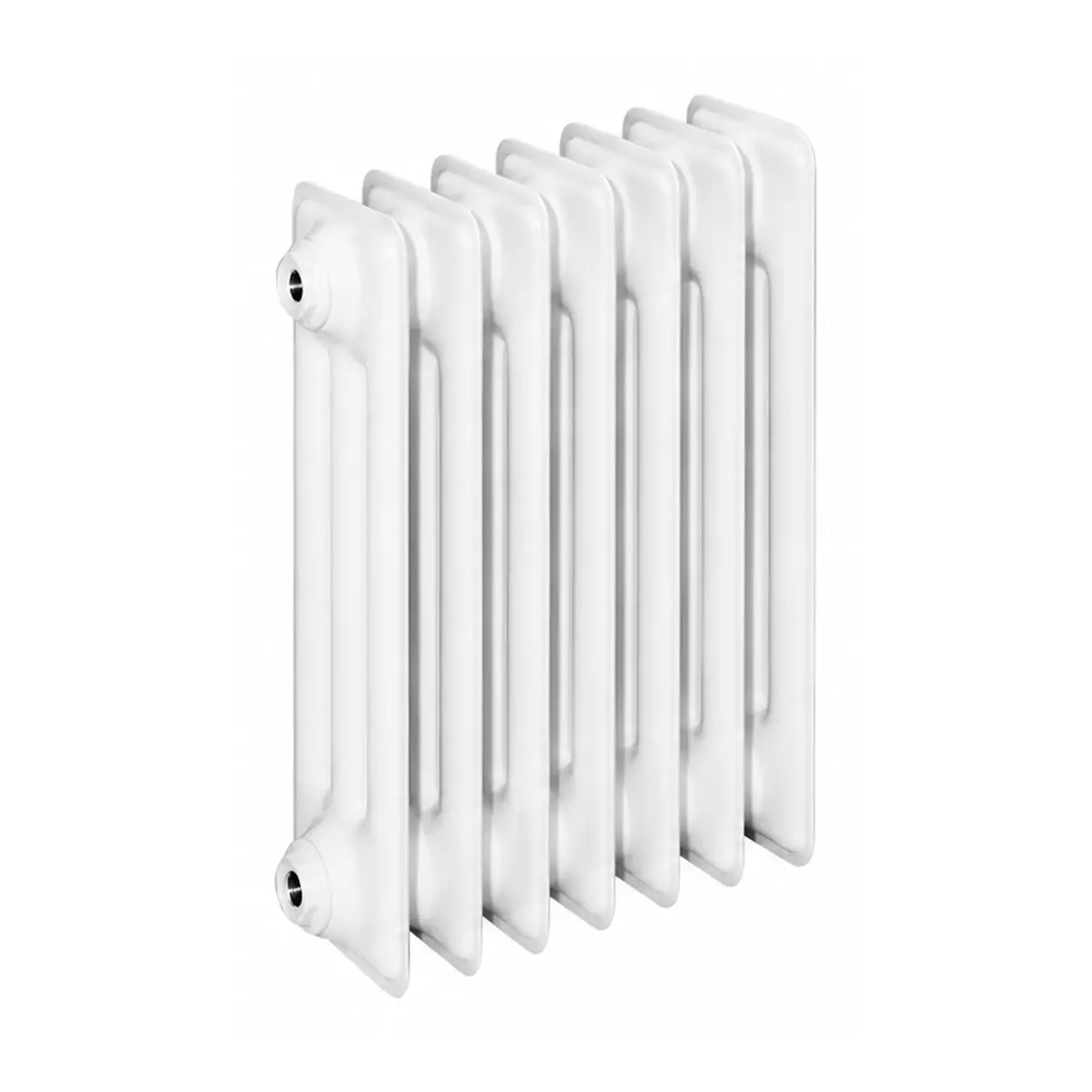 ASW DIN-Stahlradiator HG-TEC, 7 Glieder, Nabenabstand 500 mm, 350 x 600 x 160 mm in RAL 9010