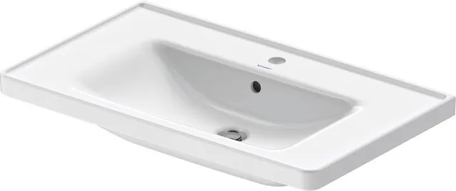Wandwaschtisch „D-Neo“ 80 × 48 × 16,5 cm, mittig, Hahnlochposition mittig Wandwaschtisch „D-Neo“ 80 × 48 × 16,5 cm, mittig, Hahnlochposition mittig