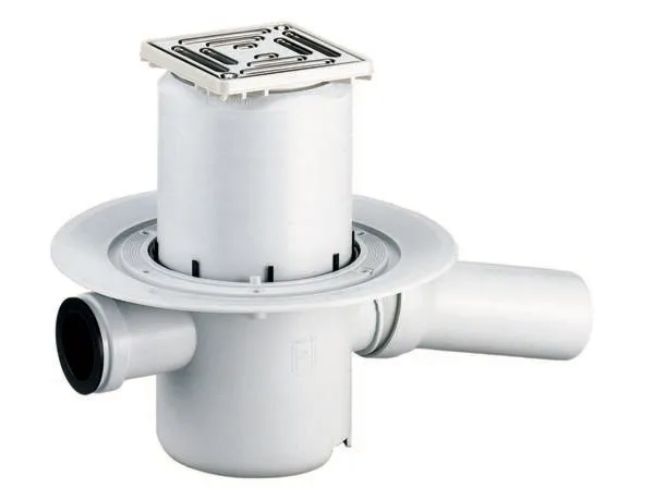 Bodenablauf 46 SE, Zulauf DN 40, DN 50, 100 x 100 mm Bodenablauf 46 SE, Zulauf DN 40, DN 50, 100 x 100 mm