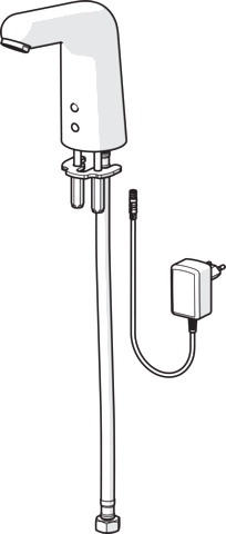 Hansa Waschtischarmatur, elektronisch „Medipro“ Ausladung 117 mm in Chrom Hansa Waschtischarmatur, elektronisch „Medipro“ Ausladung 117 mm in Chrom