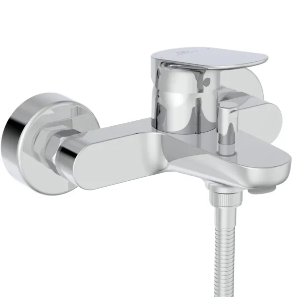 Ideal Standard Badearmatur Aufputz Ceralife O mit Handbrause-Set Chrom