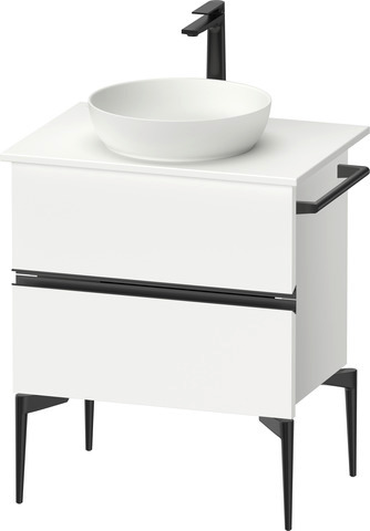 Duravit Waschtischunterschrank „Sivida“ 64,5 × 54,8 × 47,5 cm in Weiß Matt, Weiß Matt