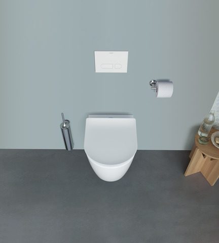WC-Sitz Soleil by Starck Compact, Weiß,Scharniere EDST,m.Absenkautomatik