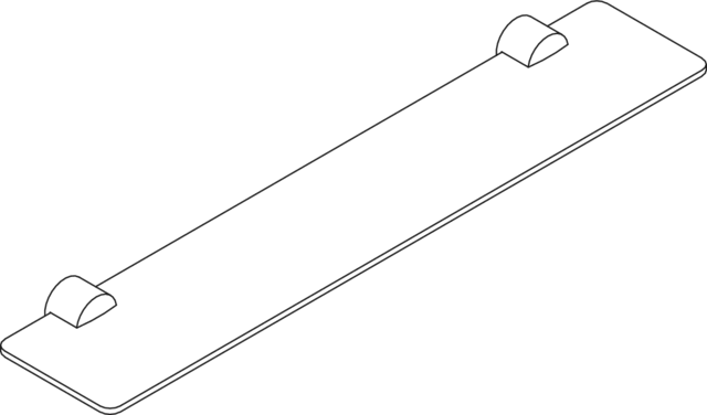 HEWI Ablage „System 815“ in 60 × 4 × 12 cm HEWI Ablage „System 815“ in 60 × 4 × 12 cm