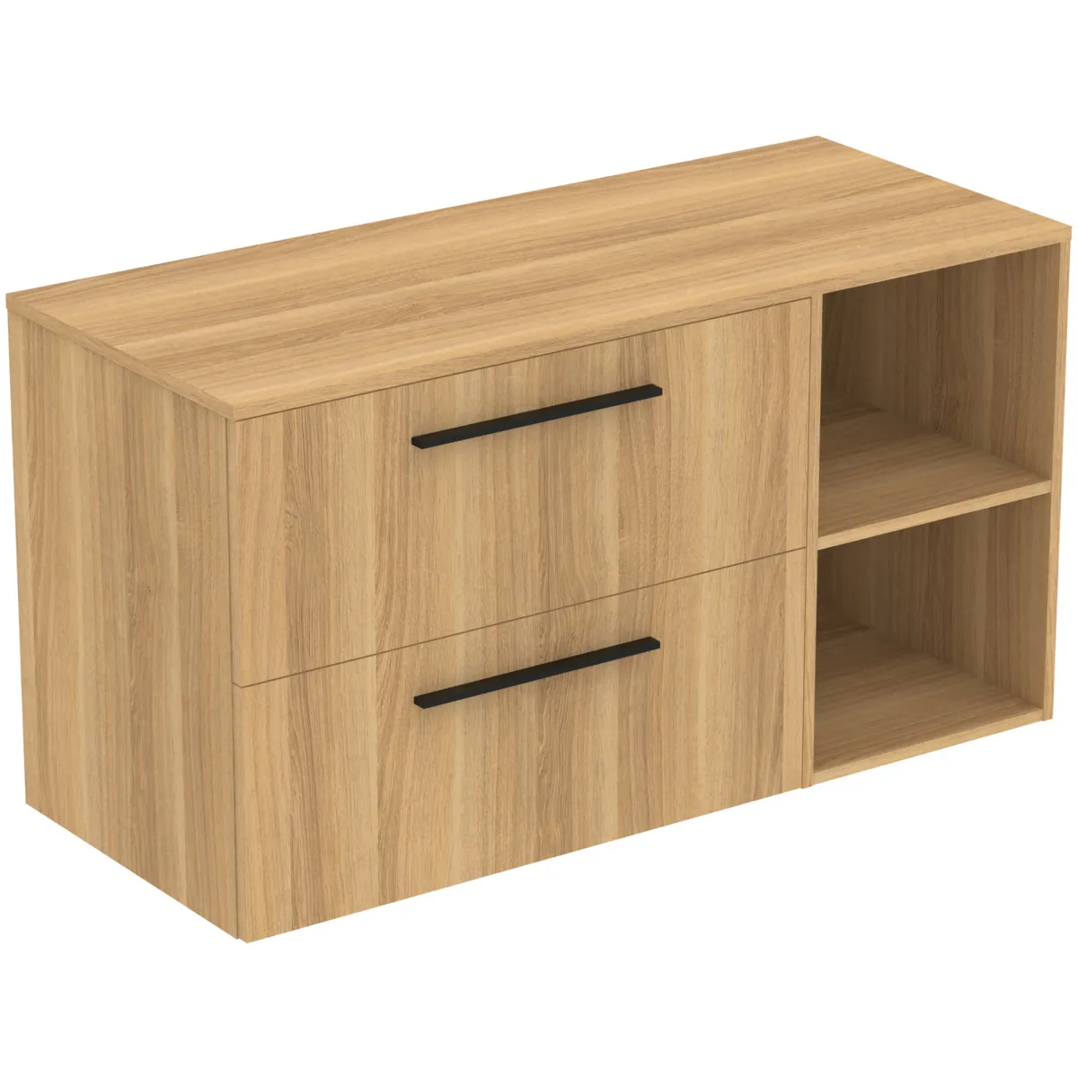Ideal Standard i.life B 120cm Möbel-Set 2 Auszüge Schwarz Coffee Oak Ideal Standard i.life B 120cm Möbel-Set 2 Auszüge Schwarz Coffee Oak