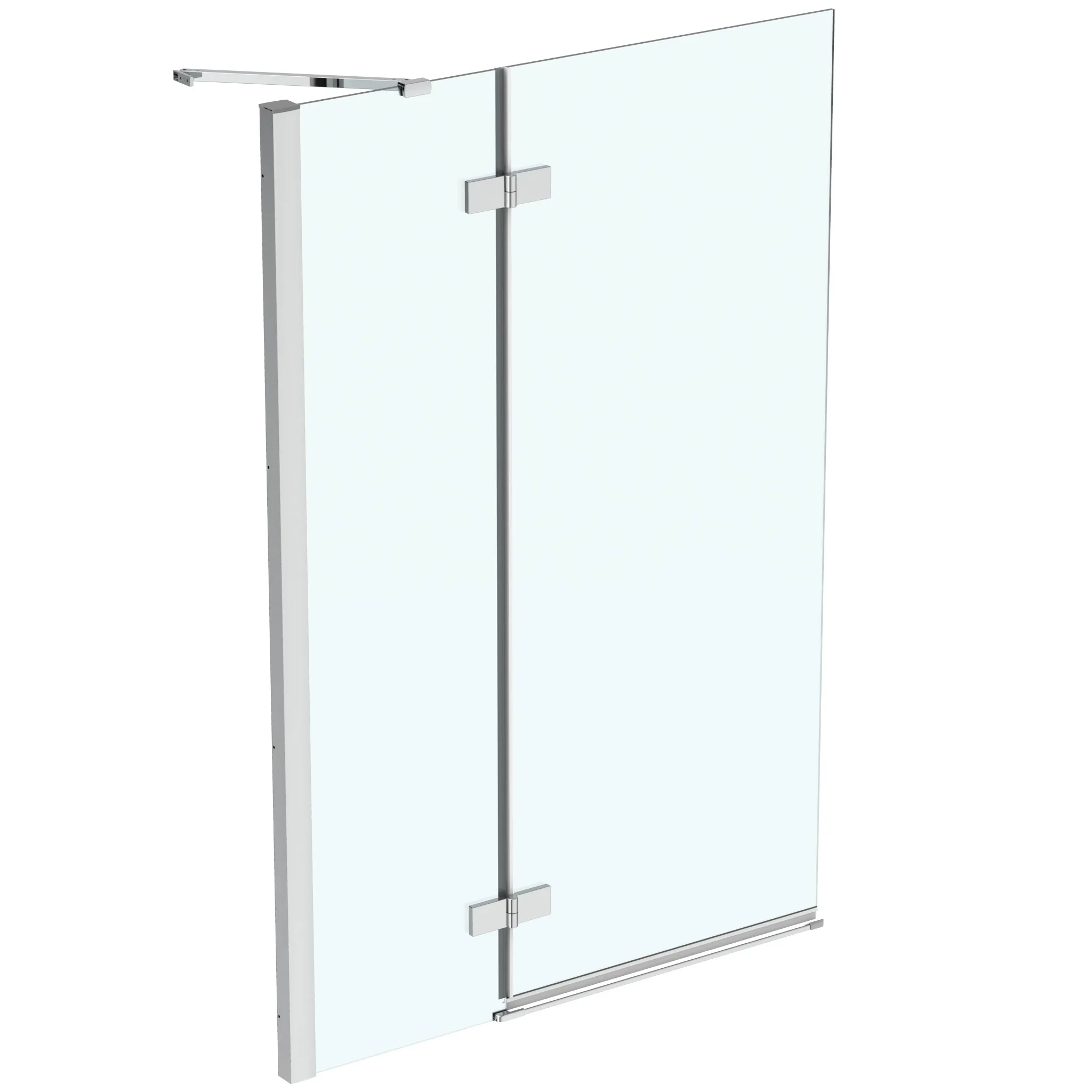Ideal Standard i.life Duschwand, 1 Tür, Anschlag links, Silber, 1000x240x1505 mm