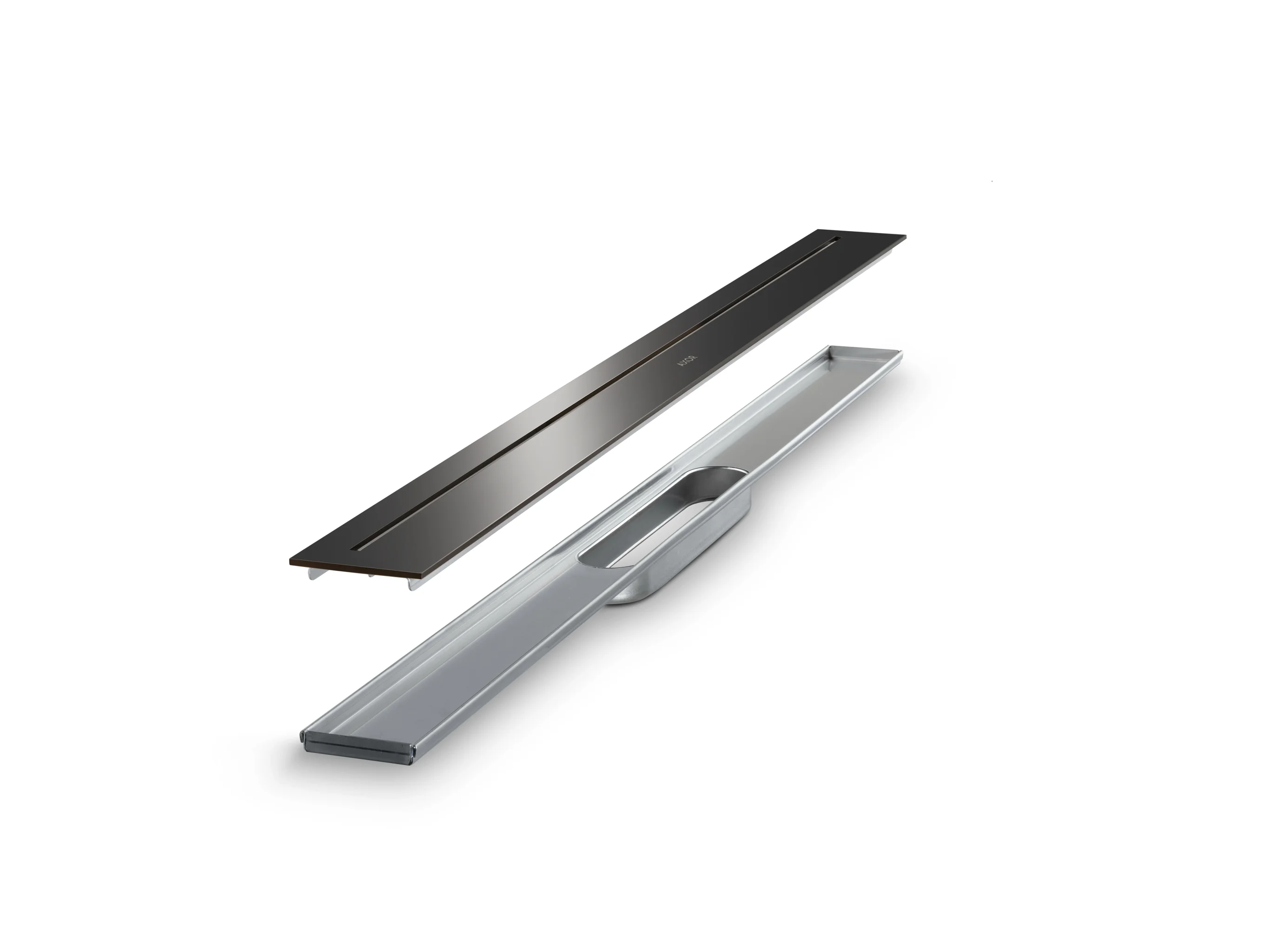 Hansgrohe AXOR Drain Fertigset Duschrinne 800 mm Polished Black Chrome Hansgrohe AXOR Drain Fertigset Duschrinne 800 mm Polished Black Chrome