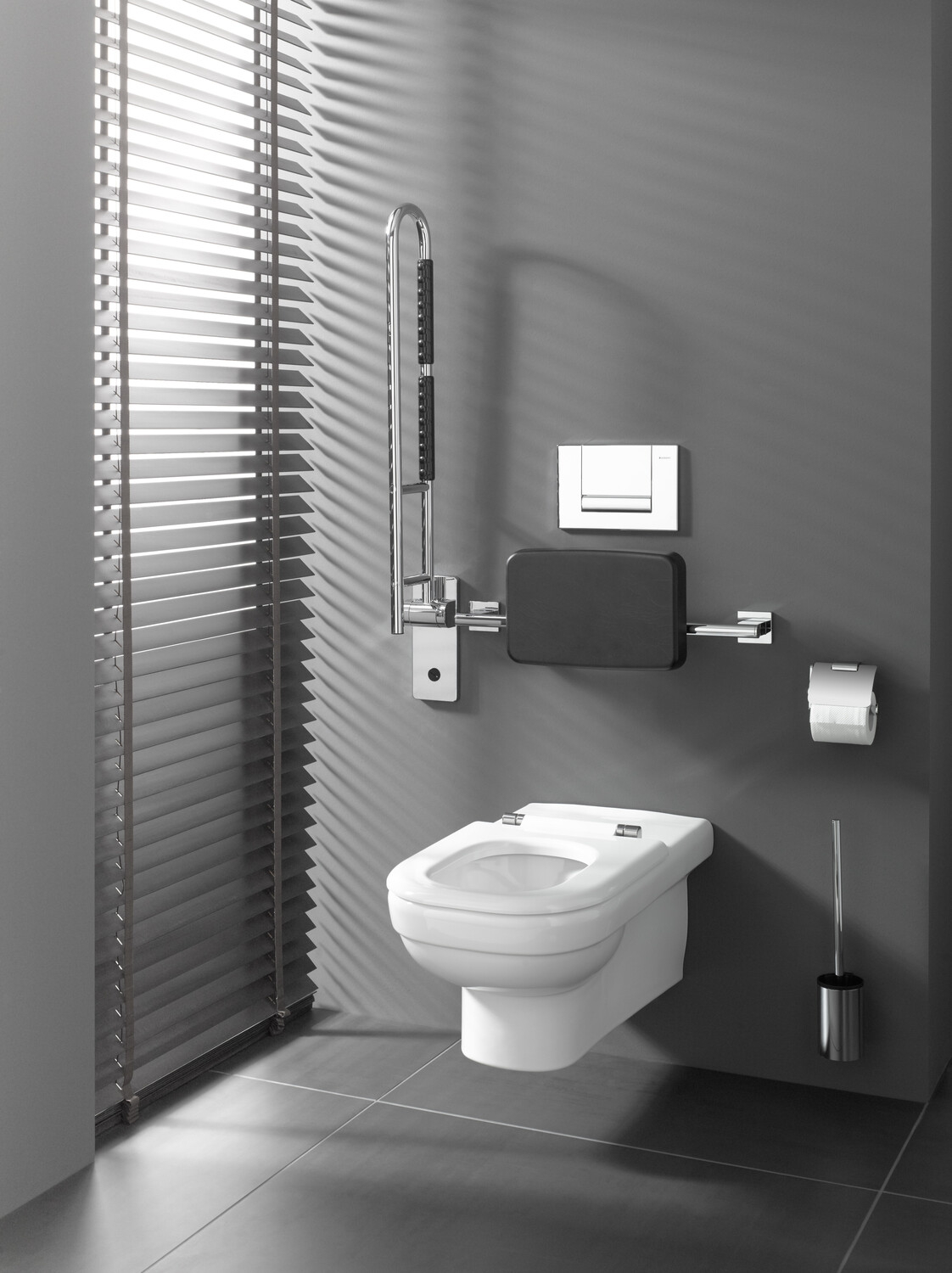 emco Toilettenbürstengarnitur „system 2“ Standmodell in chrom