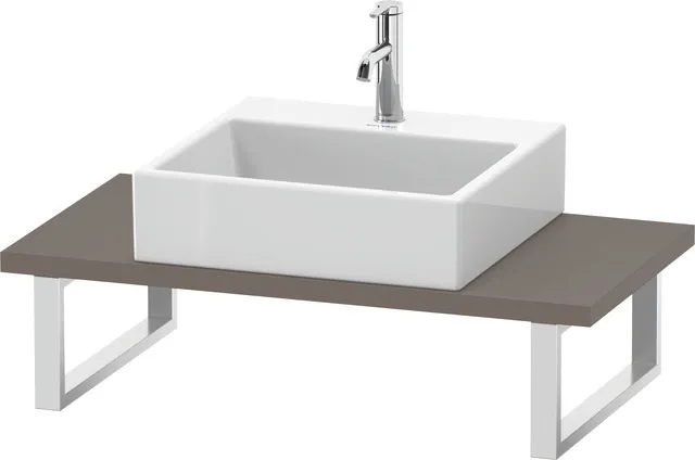 Duravit Konsole „DuraStyle“, mittig Ausschnitte: 1 / Farbe: Basalt Matt / Größe: 80 × 48 × 3 cm Duravit Konsole „DuraStyle“, mittig Ausschnitte: 1 / Farbe: Basalt Matt / Größe: 80 × 48 × 3 cm