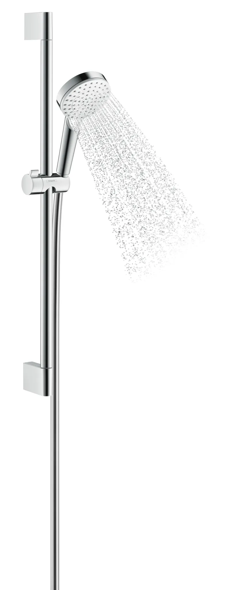 Hansgrohe Crometta Brauseset 100 1jet EcoSmart mit Brausestange 65 cm, Weiß/Chrom Hansgrohe Crometta Brauseset 100 1jet EcoSmart mit Brausestange 65 cm, Weiß/Chrom